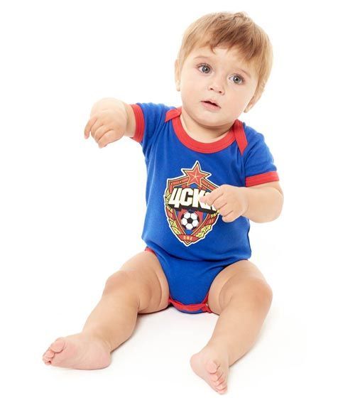 Боди с коротким рукавом ЦСКА 435430 (комплект из 2-х штук)