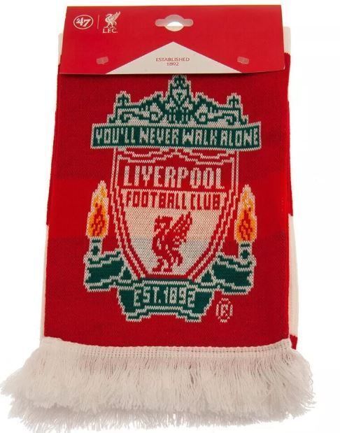 Шарф Ливерпуль DOBLE RAYAS RED & WHITE