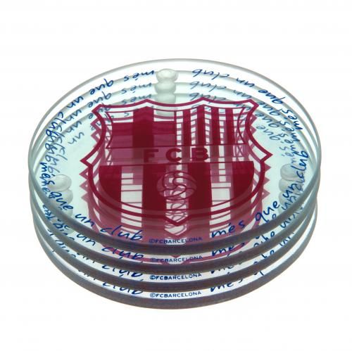 Подставки стеклянные Барселона Glass Coasters