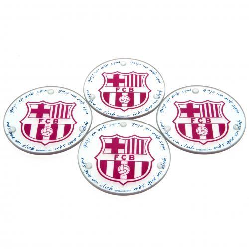 Подставки стеклянные Барселона Glass Coasters