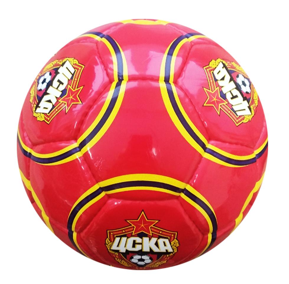 Мяч футбольный ЦСКА, "Эмблема и талисман", красный, размер 5