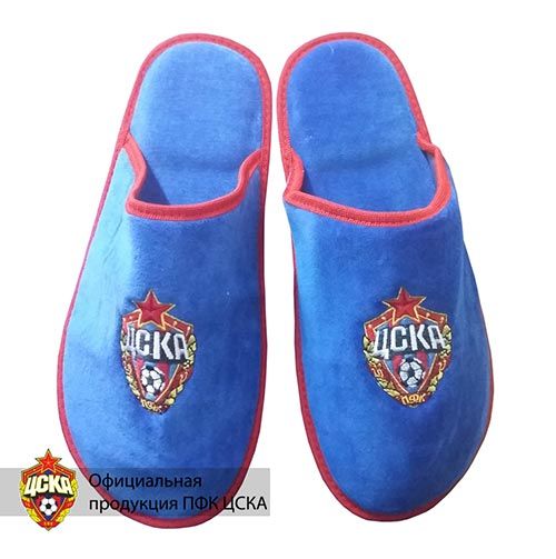 Тапочки ЦСКА комнатные цвет синий