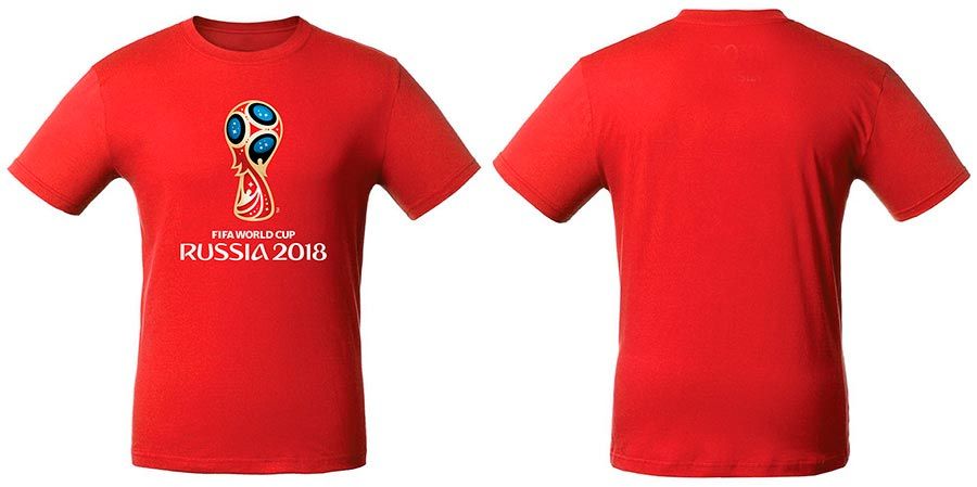 FIFA-Футболка односторонняя "Эмблема", цв.красный