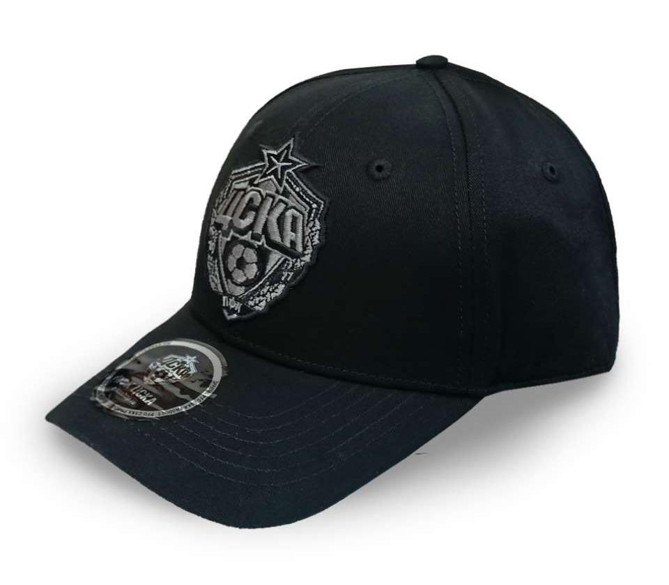 Бейсболка Эмблема ЦСКА, цвет чёрный