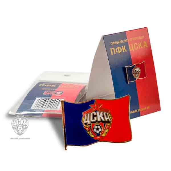 Значок флаг с эмблемой ПФК ЦСКА 193052