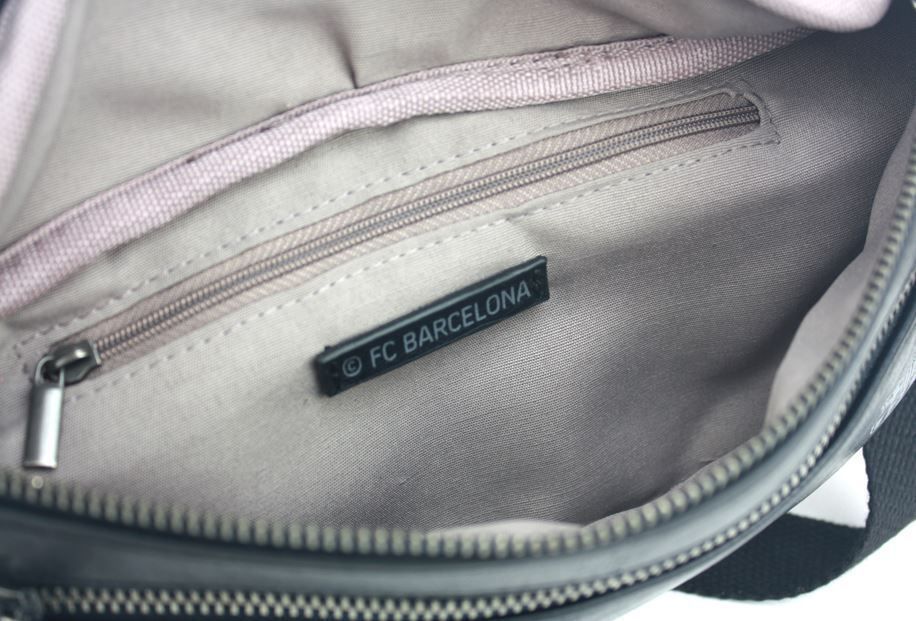 Сумка на пояс Барселона черная искуственная кожа