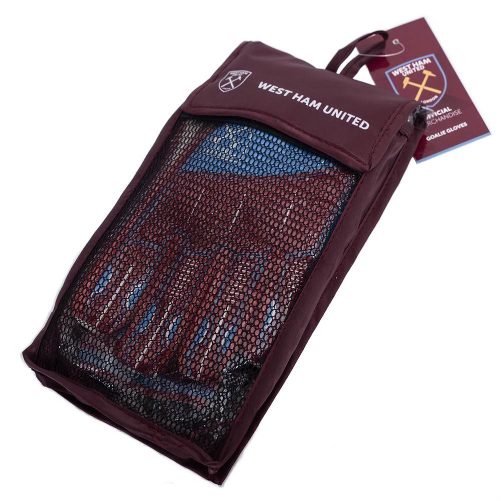Вратарские перчатки Вест Хэм подростковые Delta Goalkeeper Gloves Yths, 10-12 лет