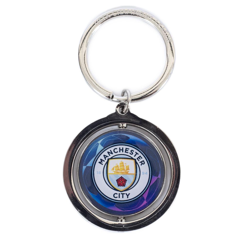 Брелок Манчестер Сити UCL Spinner Keyring