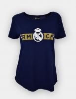 Детская футболка Реал Мадрид для девочек, синяя, RM1CW18P Детская футболка Реал Мадрид для девочек, синяя, RM1CW18P