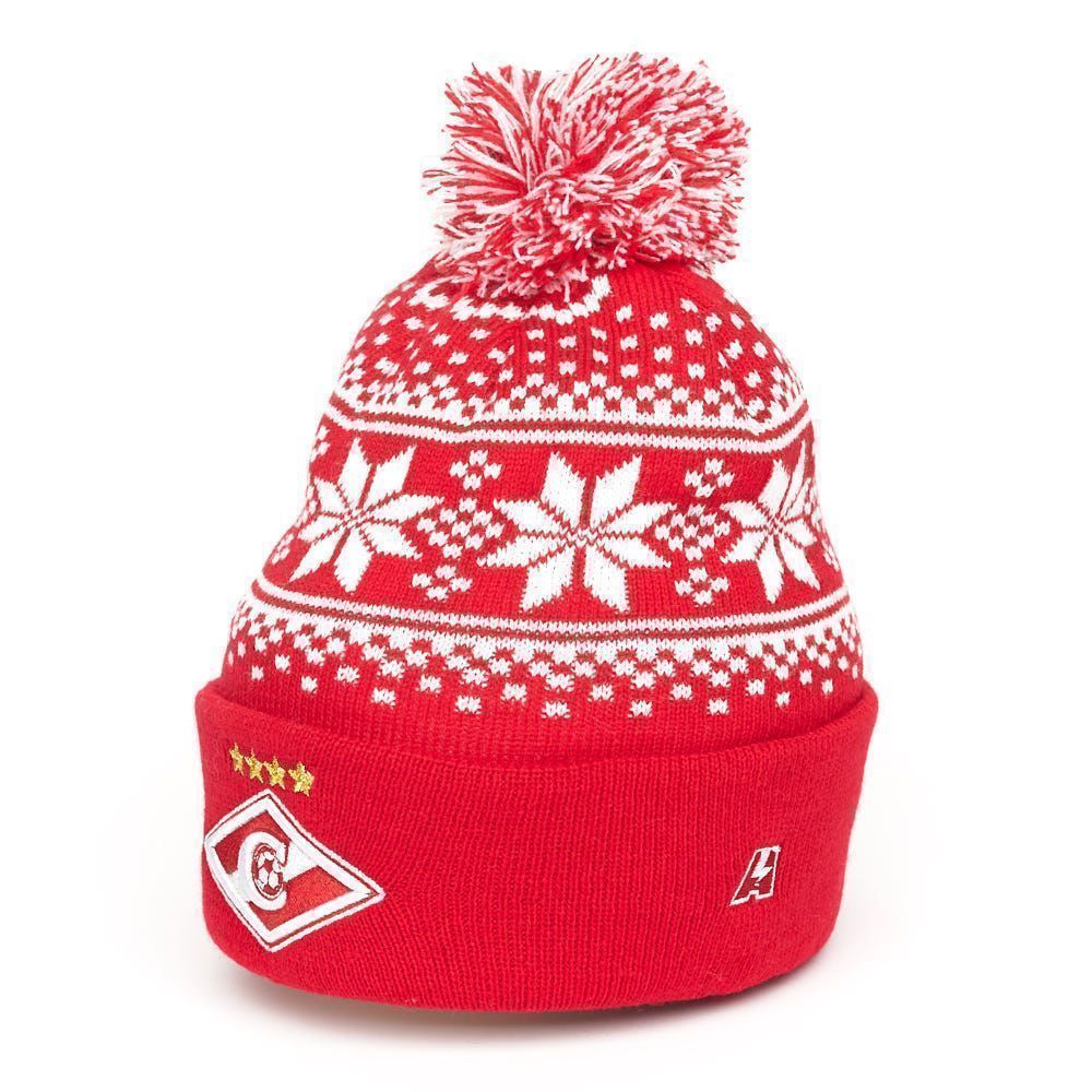 Шапка Спартак 00142 красно-белая