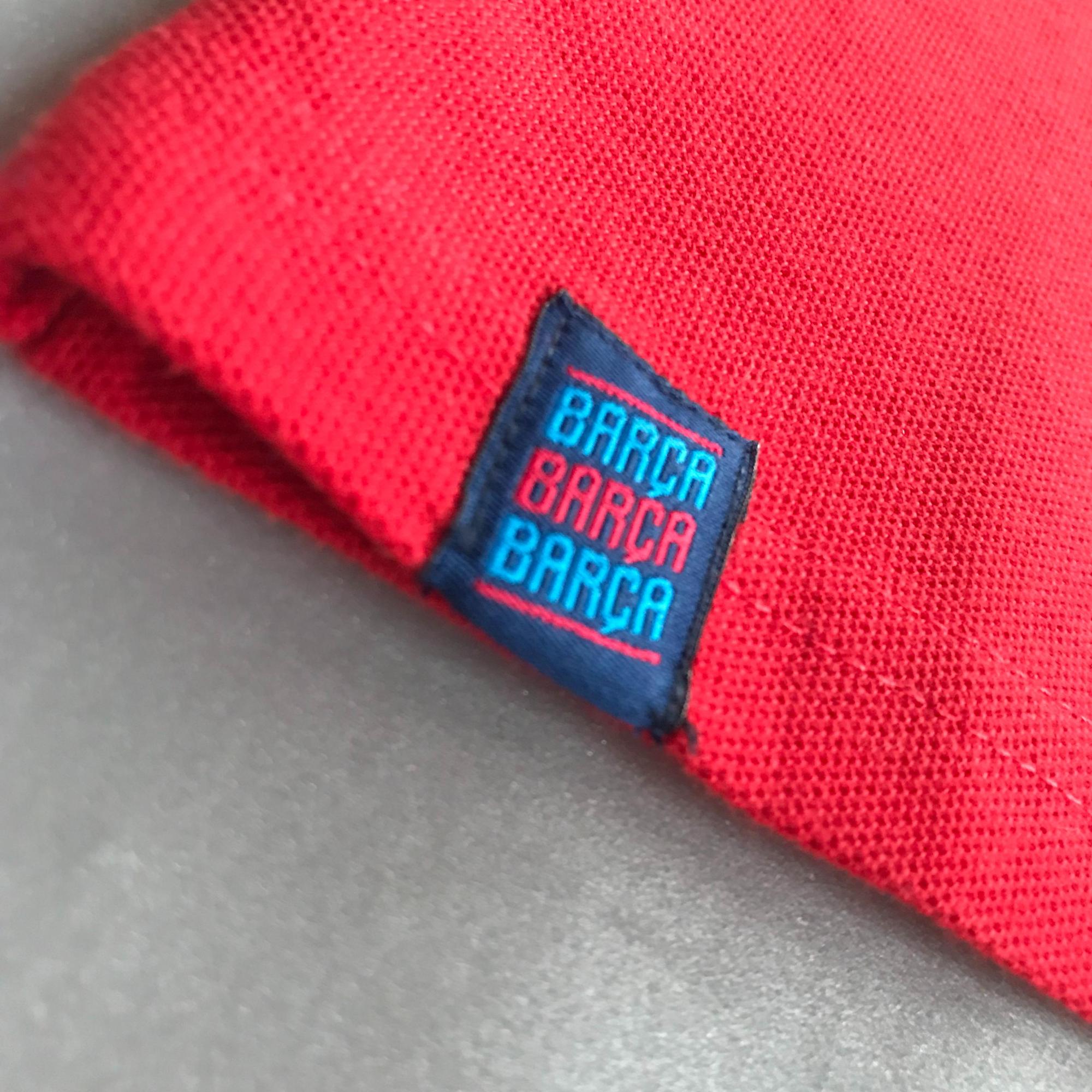 Детская футболка поло Барселона BOYS POLO TEE, красная Детская футболка поло Барселона BOYS POLO TEE, красная