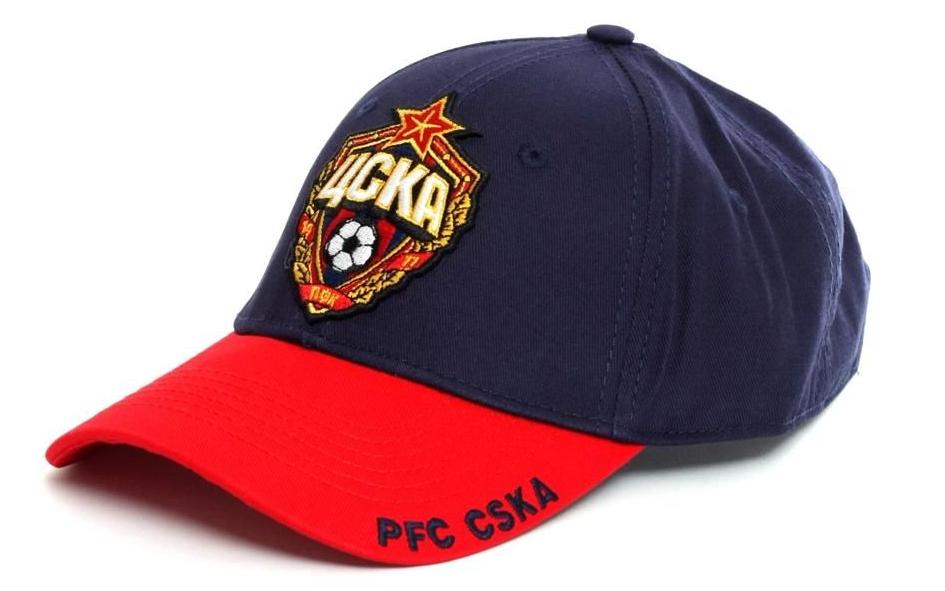 Бейсболка ПФК ЦСКА, цвет сине-красный