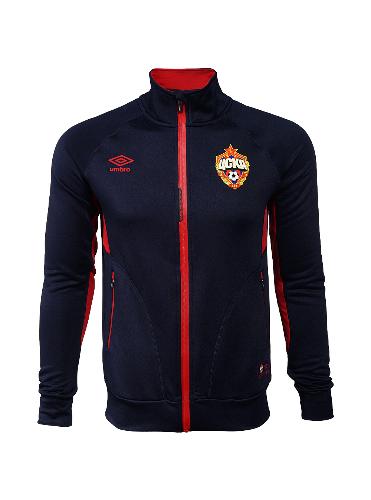 Куртка ЦСКА детская трикотажная на молнии т./синяя UMBRO 541718