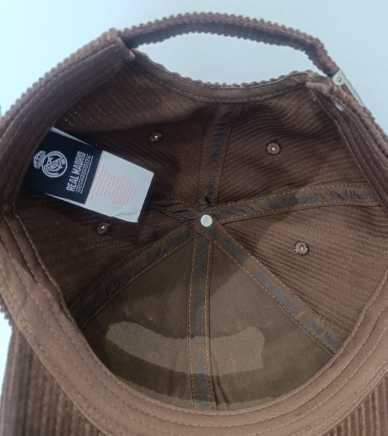 Бейсболка Реал Мадрид вельветовая MARRON  ADULTO