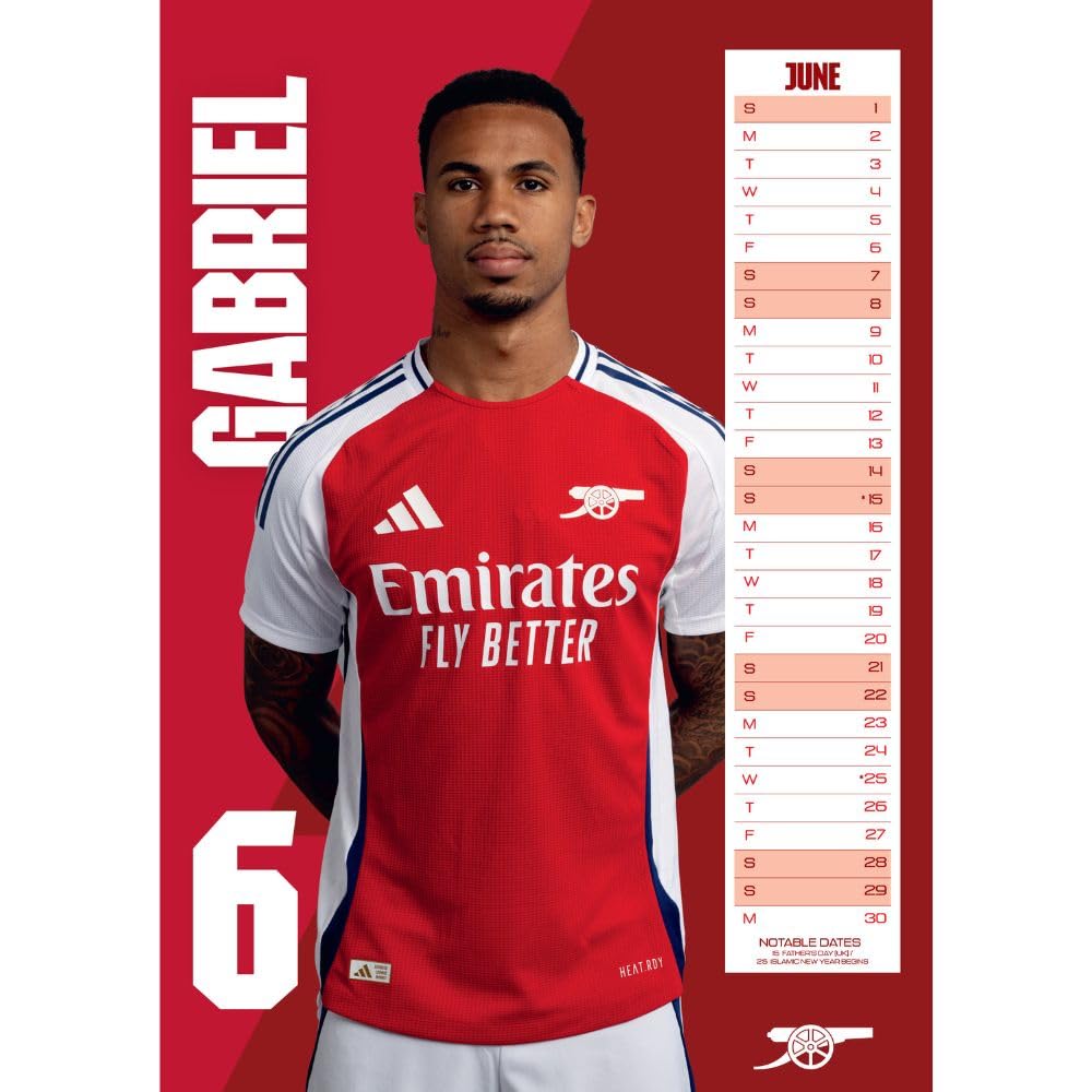 Календарь Арсенал Calendar 2025 А3