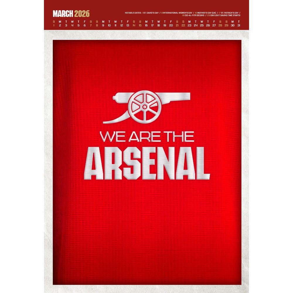 Календарь Арсенал Deluxe Calendar 2026