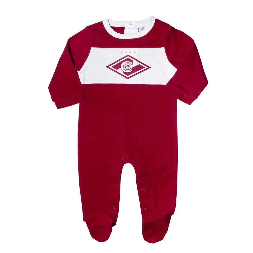 Ползунки с длинным рукавом Спартак 251280 красно-белые