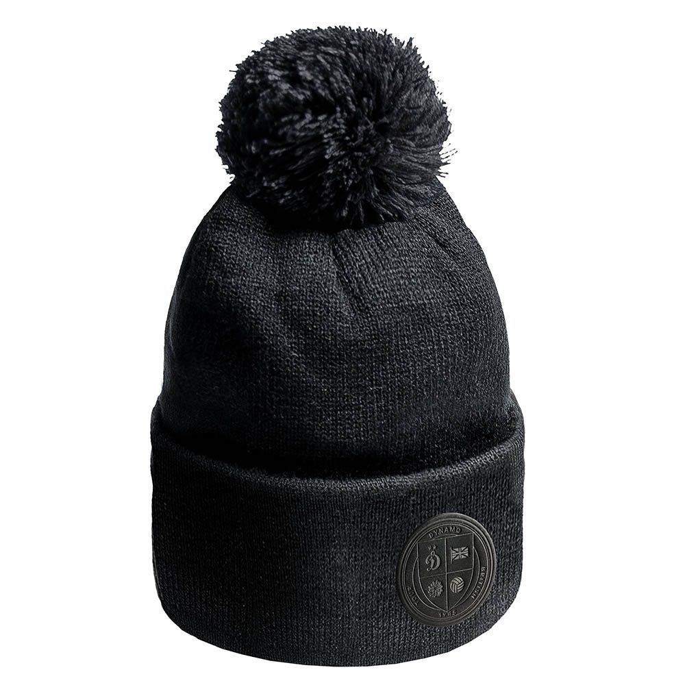 Шапка Динамо 60182 черная с помпоном