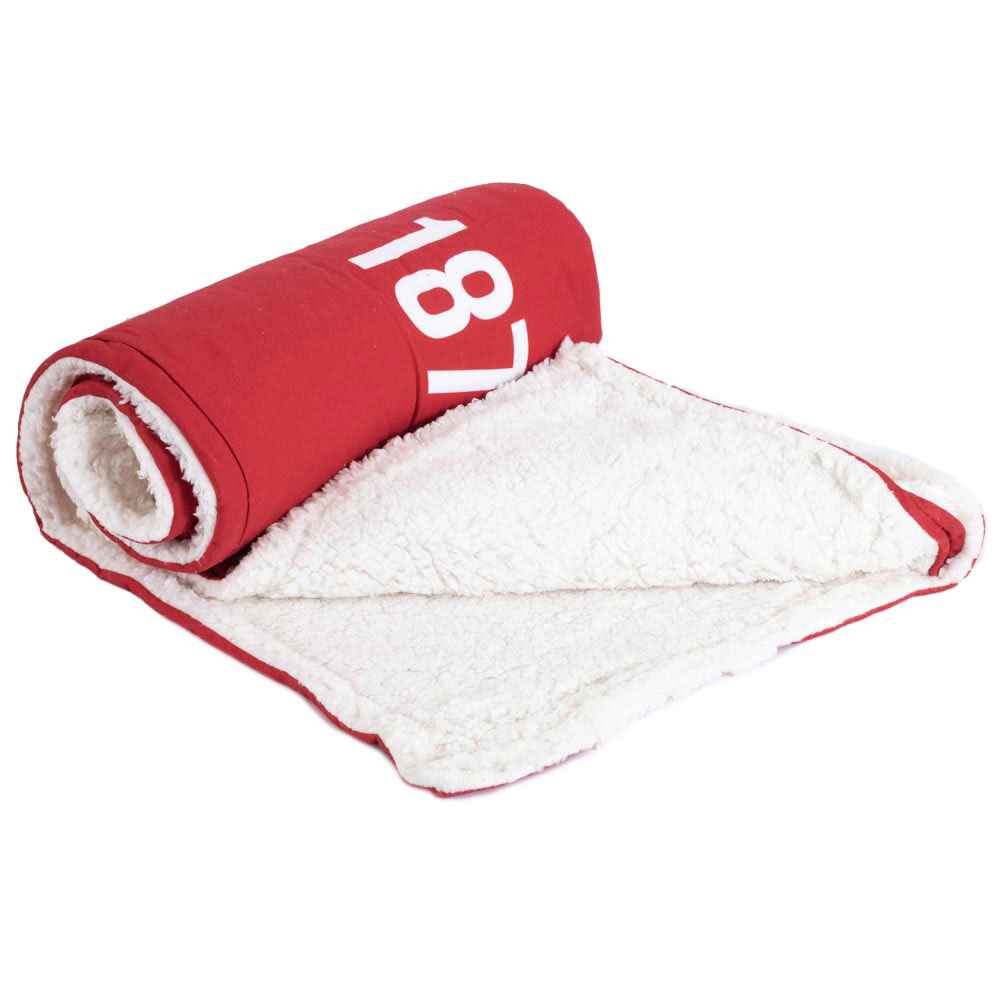    Core Stripe Sherpa Fleece Blanket