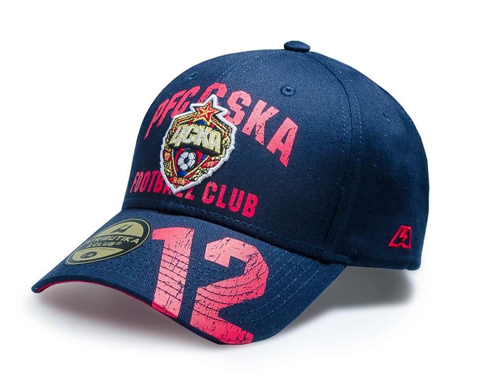 Бейсболка ЦСКА с номером 12, цвет синий, 50342