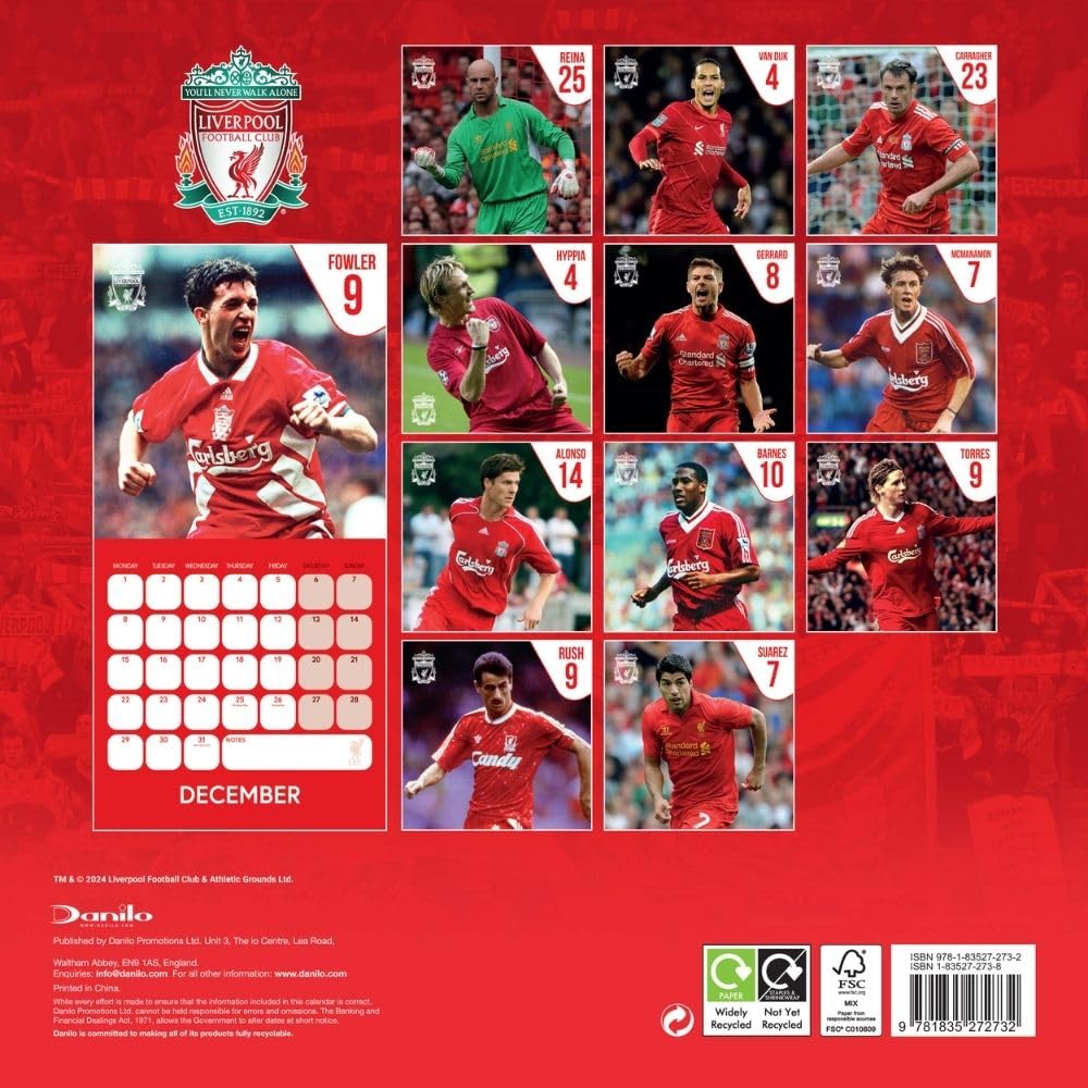 Календарь Ливерпуль Legends Square Calendar 2025 Календарь Ливерпуль Legends Square Calendar 2025