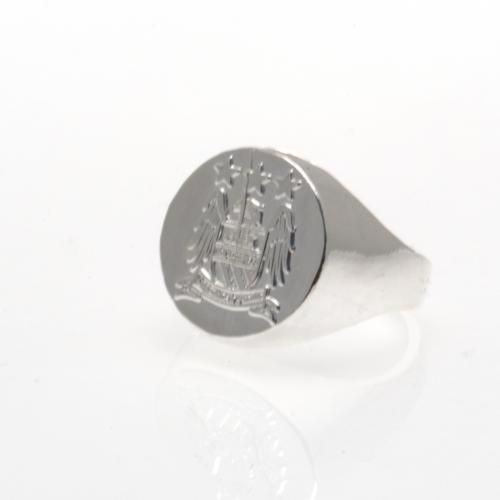 Кольцо Манчестер Сити Silver Plated Crest Ring