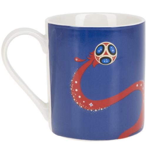 Кружка фарфоровая ЧМ 2018 синяя 480мл (подарочная упаковка) 5553167