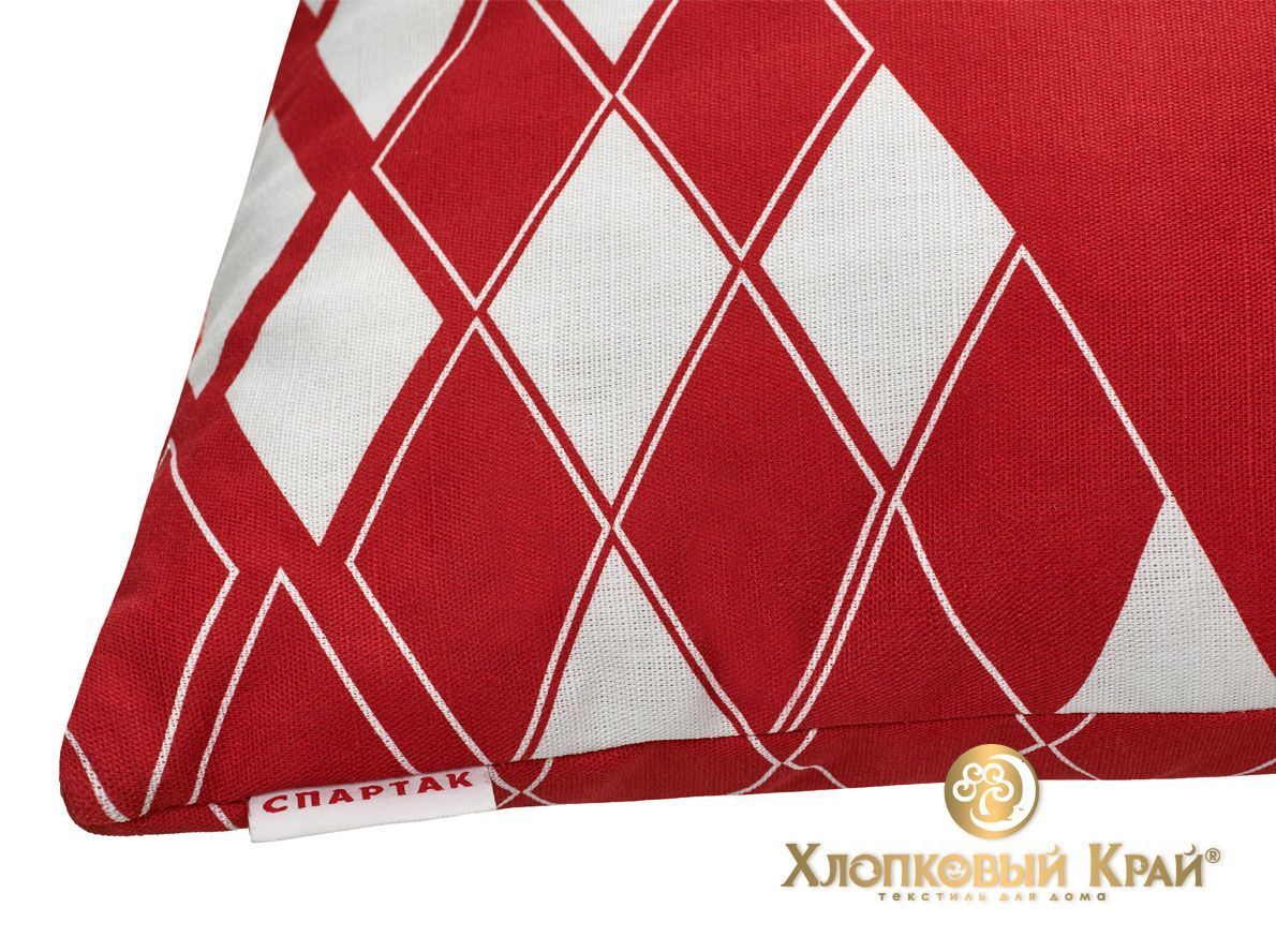 Подушка Спартак красный ромб