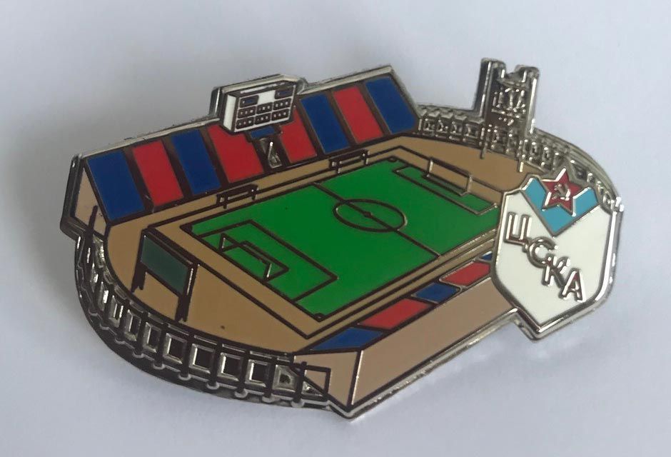 Значок Стадион Песчаное (серебр.)