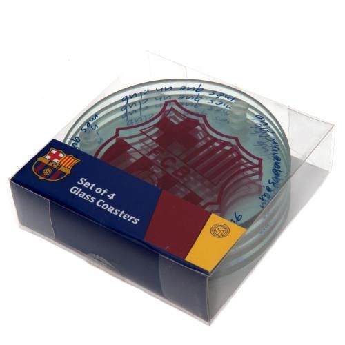 Подставки стеклянные Барселона Glass Coasters