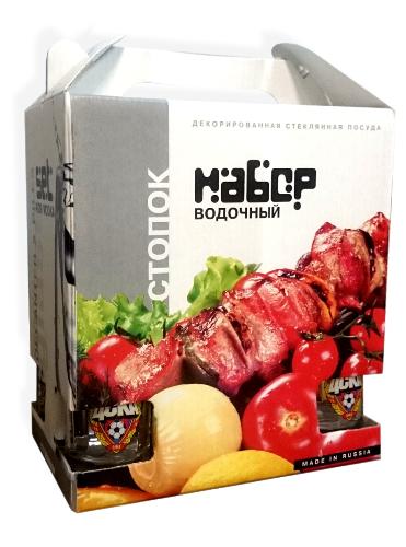 Набор подарочный Штоф+6 стопок ЦСКА