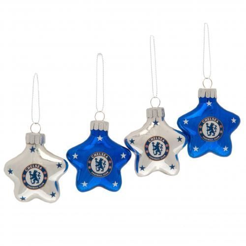 Елочные игрушки Челси 4pk Star Baubles