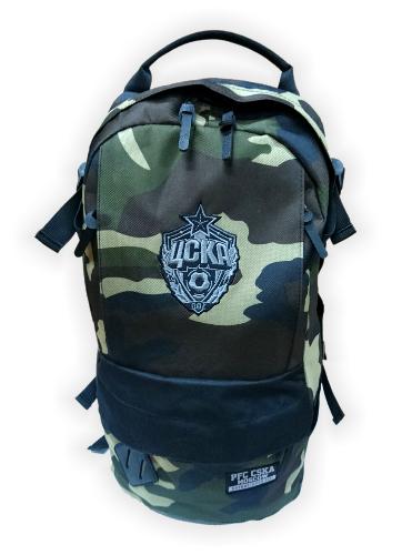 Рюкзак ПФК ЦСКА 27 л, цвет зеленый камуфляж