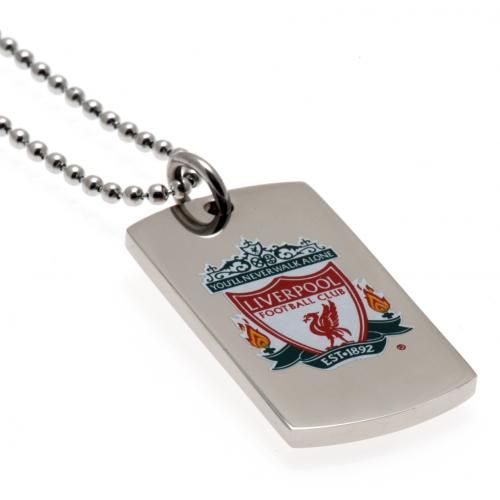   Colour Crest Dog Tag & Chain