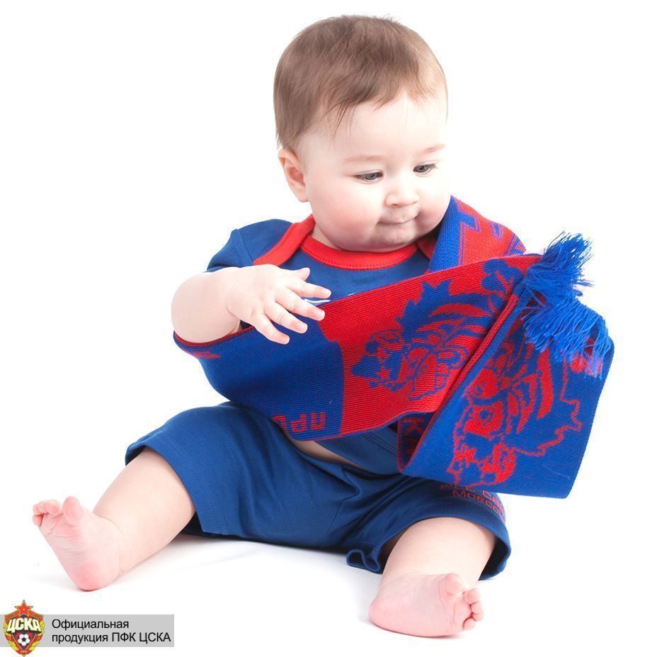Шарф детский ЦСКА "100% фанат"