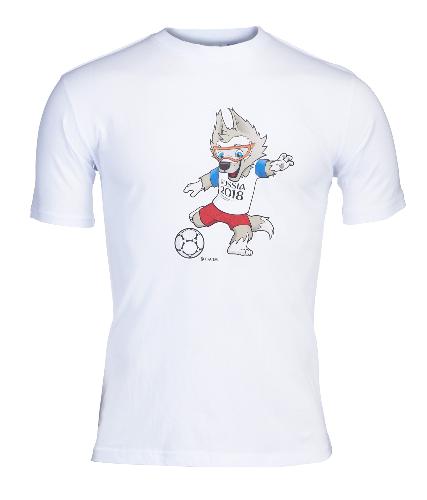 FIFA-Футболка "Забивака с мячом", цв.белый