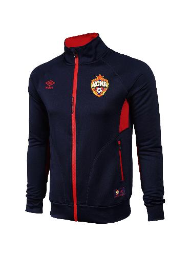 Куртка ЦСКА детская трикотажная на молнии т./синяя UMBRO 541718