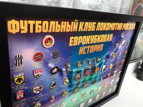 Набор значков Локомотив Еврокубковая история