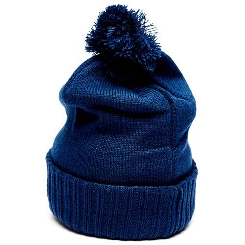 Шапка Зенит 115200 темно-синяя с помпоном