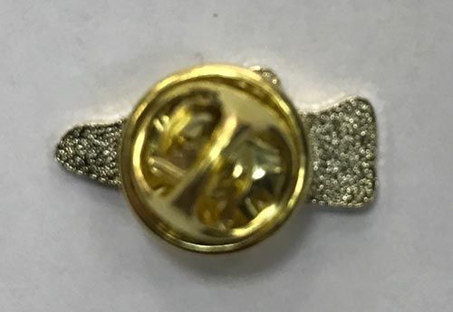 Значок ЦСКА бутса с белой каймой