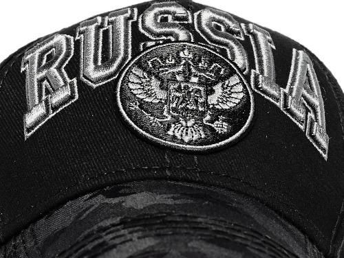 Бейсболка Россия черная 101542