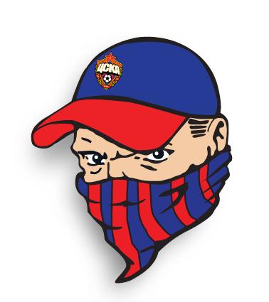 Значок ЦСКА "Фанат" 30 мм
