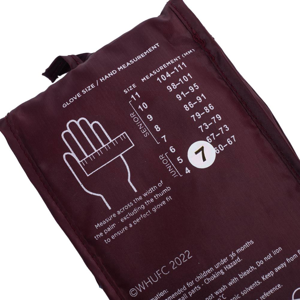 Вратарские перчатки Вест Хэм подростковые Delta Goalkeeper Gloves Yths, 10-12 лет