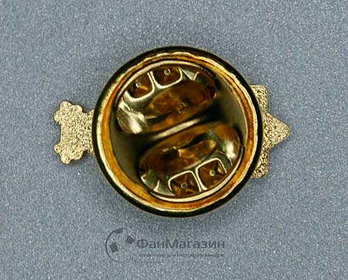 Значок Ромбик ФКДМ под золото