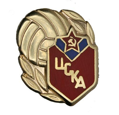 Значок ЦСКА эмблема венок красный