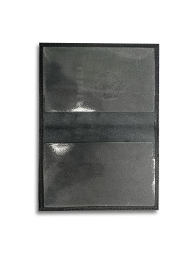 Обложка для паспорта ЦСКА чёрная (кожа)	