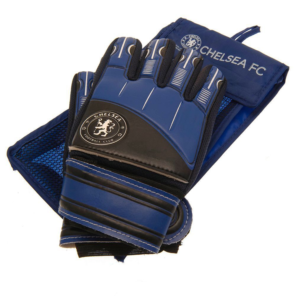 Вратарские перчатки Челси подростковые Goalkeeper Gloves Yths DT, 10-12 лет