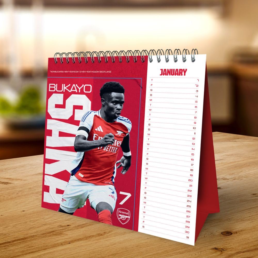 Календарь Арсенал настольный Desktop Calendar 2026