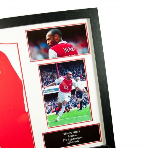 Футболка с автографом Тьерри Анри Henry Signed Shirt (Framed)