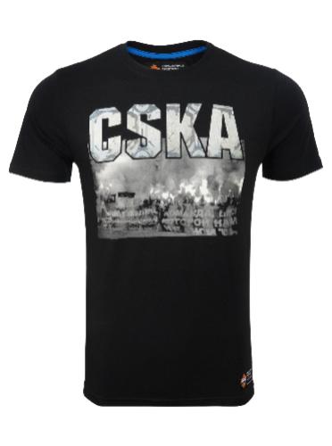 Футболка ЦСКА "CSKA FANS", цвет черный